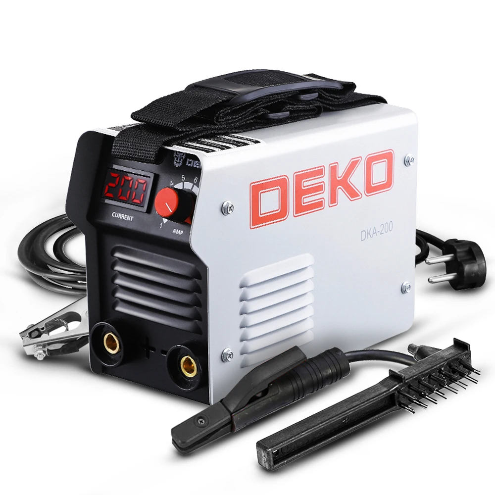 DEKO DKA G серии инвертор постоянного тока дуговой сварки под флюсом 220V IGBT MMA сварочный аппарат 160/200/250 ампер для дома начинающих легкий эффективный