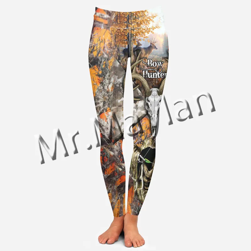 

Fashion Animal Bow Hunter Hunting Deer Colorful Women Hollow Tanktop & Legging 3D Print Leisure Female Sexy Vest Clothes S-44