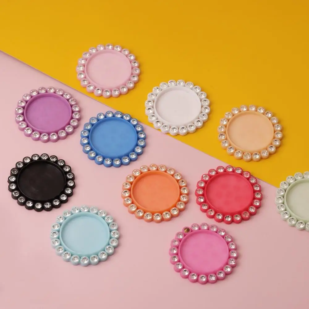 20 мм 10 цветов Смешанные заготовки под Кабошон Установка поднос основа цвет