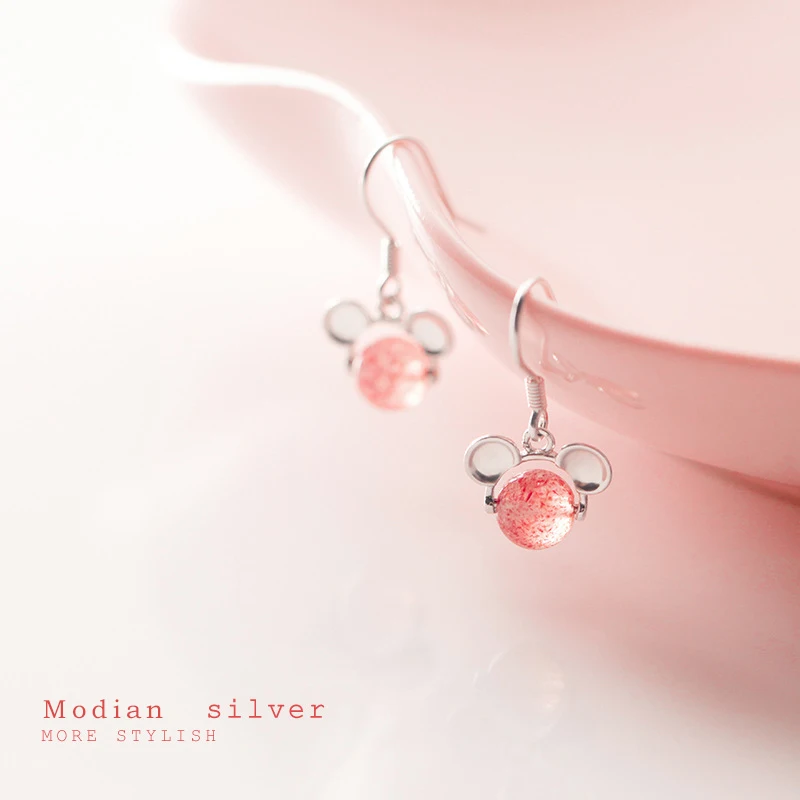 Modian 925 стерлингового серебра Милая одежда с изображением маленькой мышки