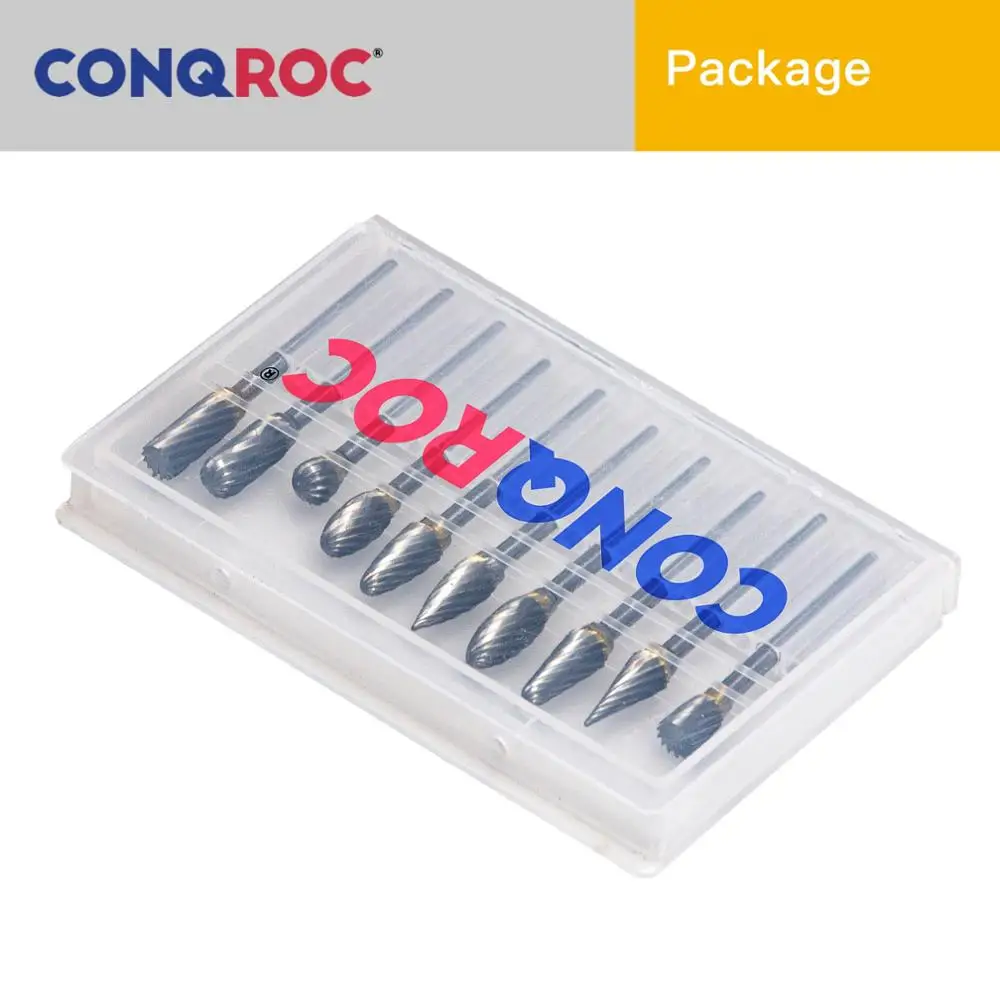 Набор карбидных роторных напильников YG8 10 шт. роторный инструмент однорезьбовые