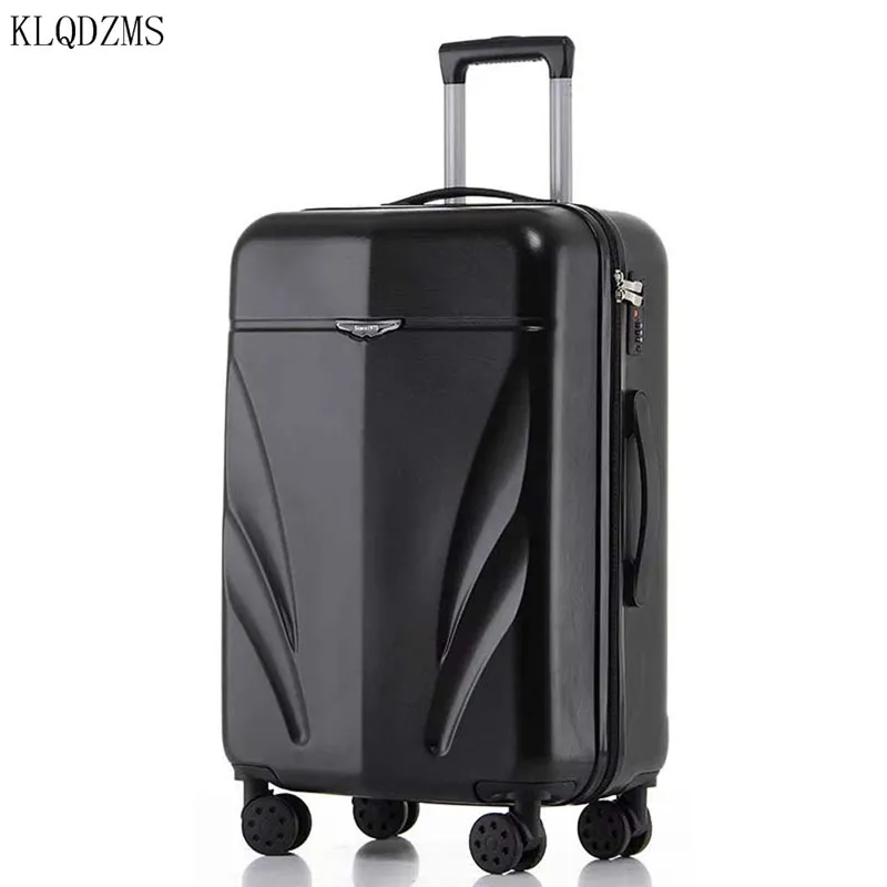 

KLQDZMS 20"22"24"26inch Men Business Rolling Luggage Spinner PC trolley suitcase wear-resistant Women carry on travel bags