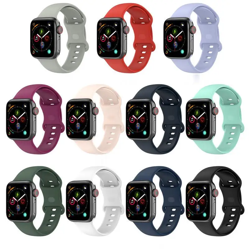 

Ремешок силиконовый для IWatch 7 6 5 SE 38 40 41 42 44 45 мм, петля для смарт-часов W26 W46 W66 HW12 T500 HW16 HW2