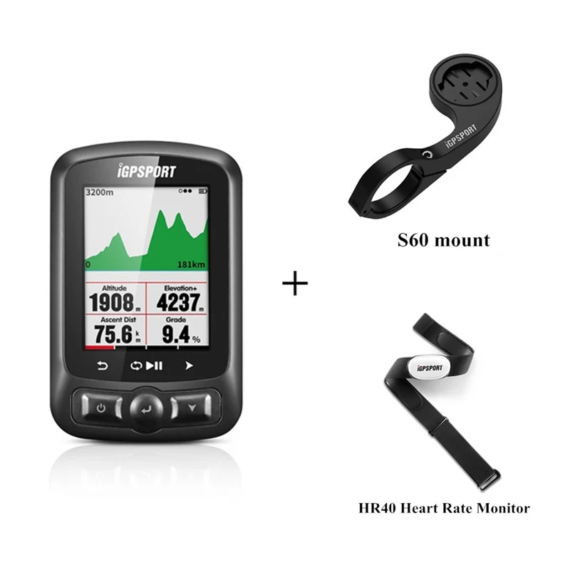 4 I gps порт IGS618 ANT+ gps компьютер Велосипед Bluetooth беспроводной секундомер водонепроницаемый датчик для мотоцикла Спидометр компьютер - Color: 4