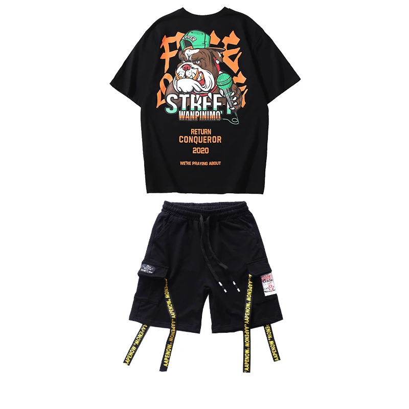 

Hip Hop Costumes Children'S Short Sleeve Cartoon T-Shirt Street Dance Clothing Modern Outfit Kids Stage Performance Wear DN5811