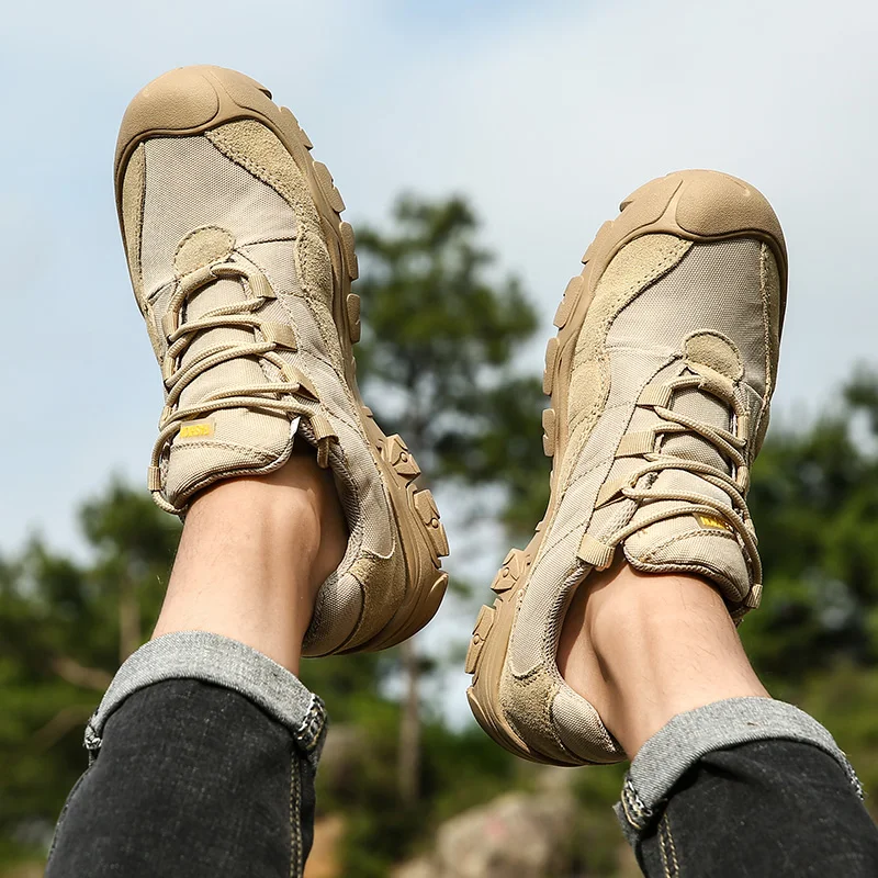Легкие и удобные мужские походные ботинки для активного отдыха дышащая мужская