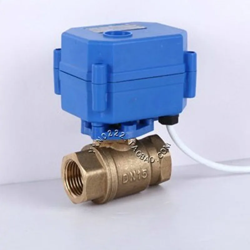 

DN15 DN20 DN25 латунный двухсторонний Электрический шаровой клапан CR01 CR02 CR03 CR04 CR05 DC5V 12V 24V AC220V моторизованный клапан для воды