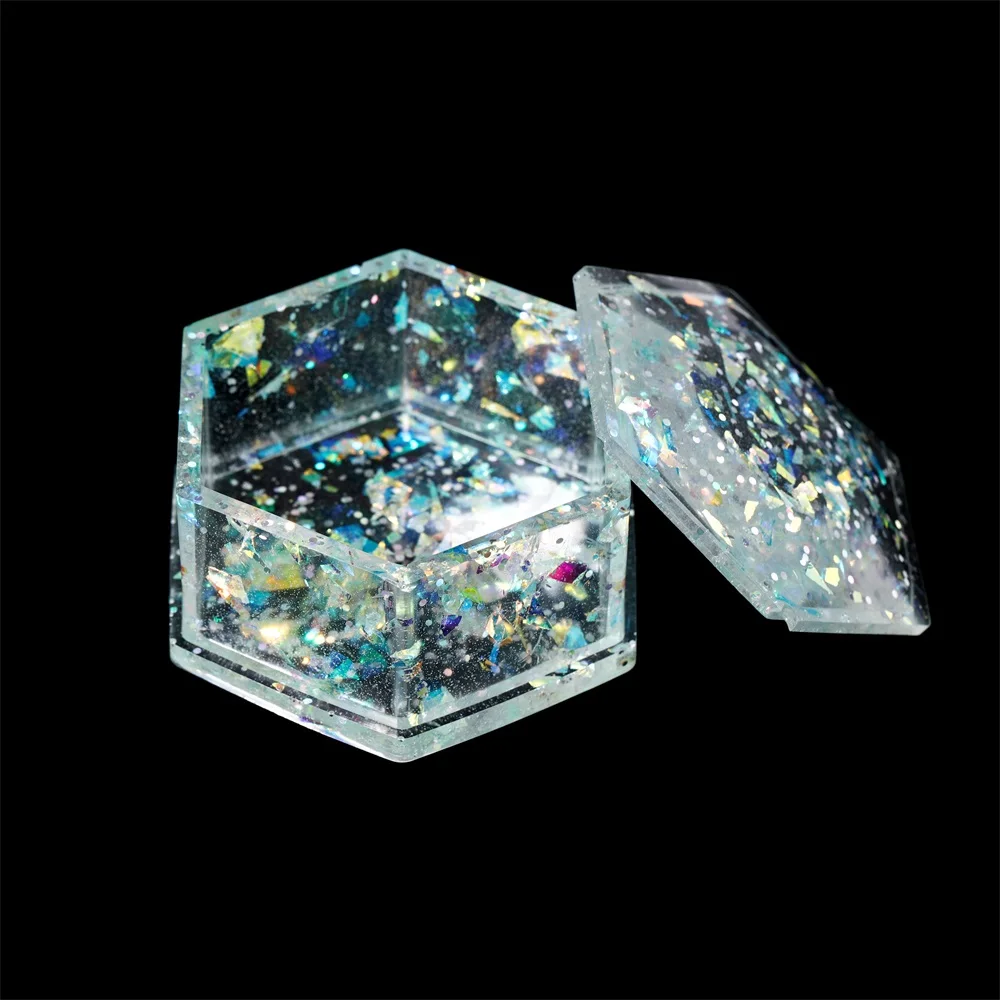 20g/bag Irregular Shell Paper Sequin Laser Film Foil Resin Stuff Rainbow Stickers For DIY Epoxy Silicone Mold Nail Art Supplies |