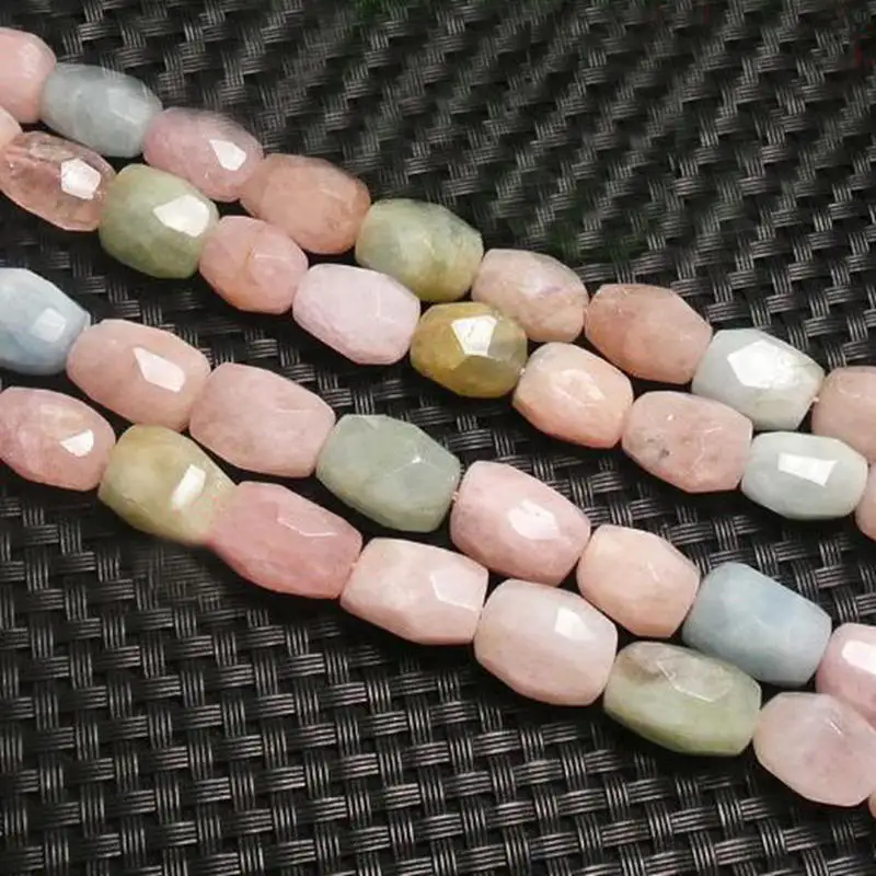 Irregular Shape Faceted Different Materials Natural Stone DIY Jewelry Loose Beads 15