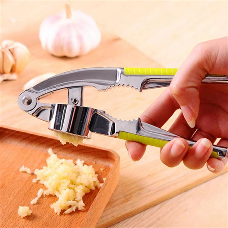 

Stainless Steel Garlic Press Chopper Crusher Cooking Vegetables Ginger Squeezer Masher Handheld Ginger Mincer Kitchen Tools