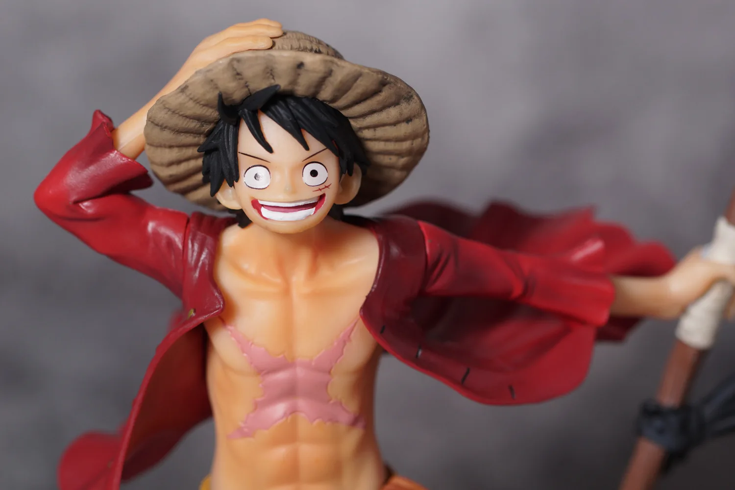 

Anime One Piece Sailing Again Monkey D Luffy with Pirate Flag PVC Action Figure Collectible Model Toys Doll 21cm