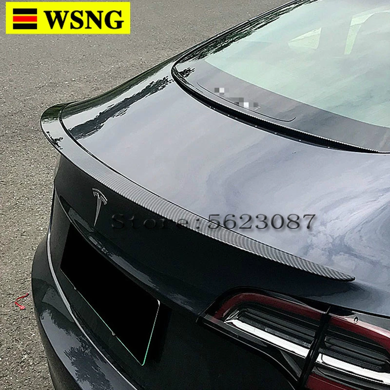 

Высокопроизводительный спойлер на крыло багажника автомобиля ABS для Tesla модель 3 2017-2019 купе