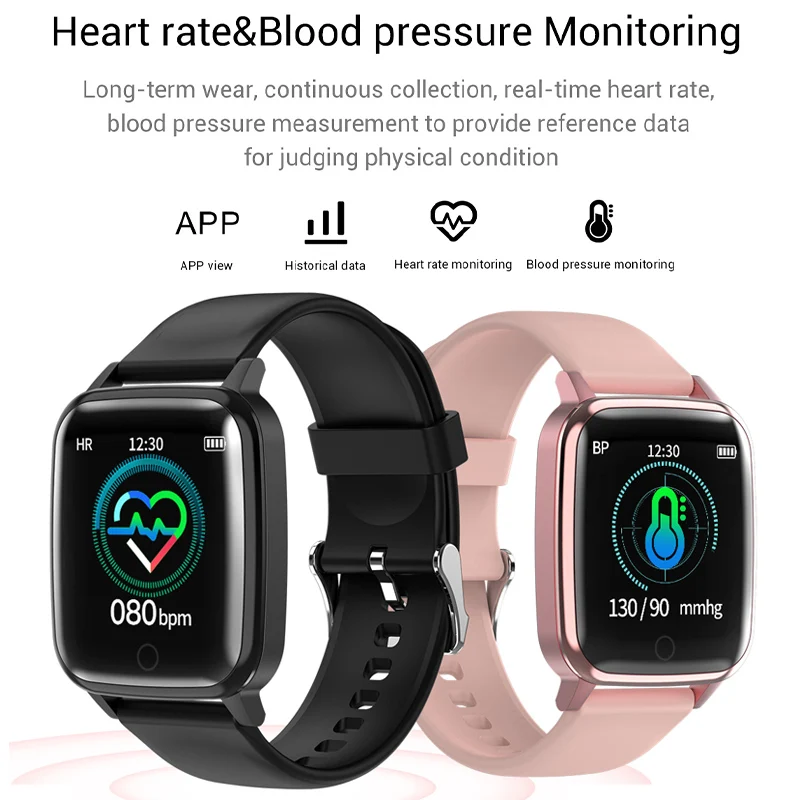 new r1 heart rate monitor smart watch 1 3 hd color screen blood pressure sport watch ip67 waterproof bracelet wearable device free global shipping