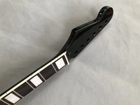 reverse head electric guitar neck 22 frets 25 5inch maple rosewood fingerboard black glossy