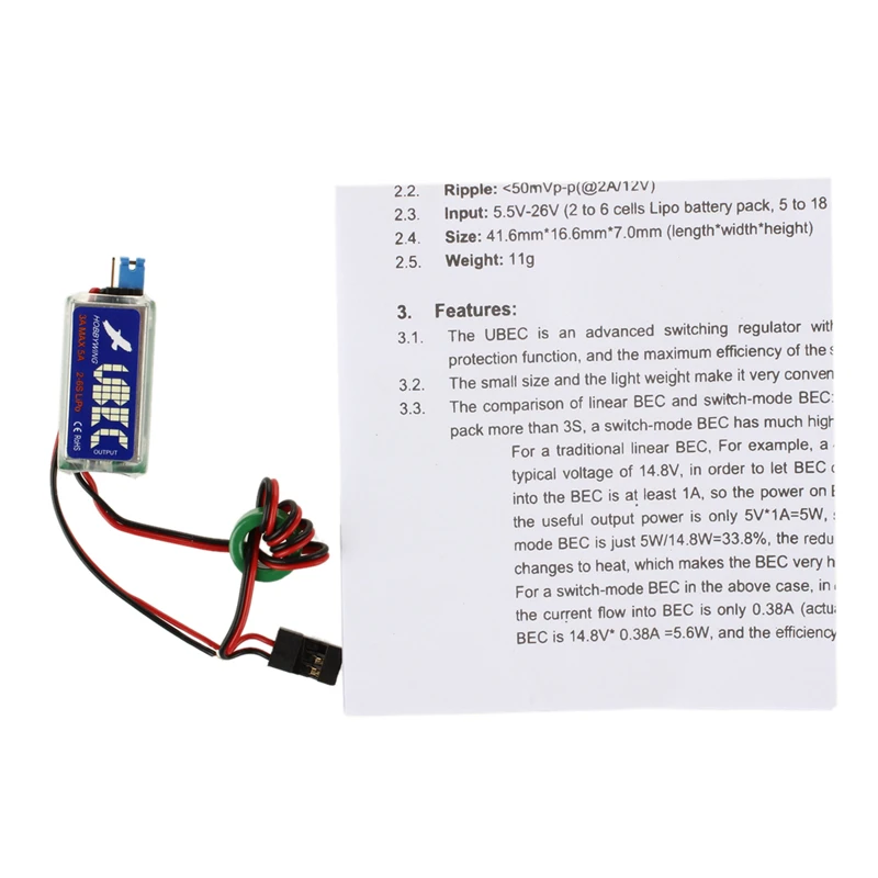 Hobbywing 3A UBEC w/ RF шумоподавление RC Выход BEC Переключатель режим для Lipo|Выключатели| |