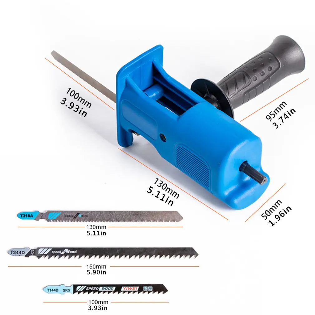 

Electric Drill Modified Electric Reciprocating Saw Saber Saw Power Drill to Jig Electric Drill Converter Woodworking Tool