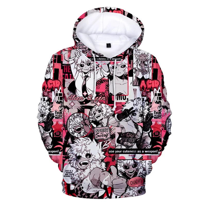 

Толстовка с капюшоном моя геройская академия, мужские повседневные модные толстовки, свободная толстовка с японским мультяшным рисунком, у...