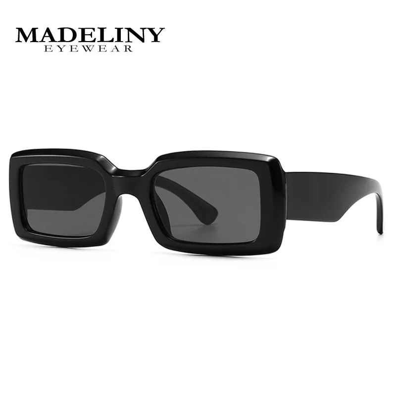 

MADELINY Fashion Vintage Sunglasses Women Brand Designer Retro Sunglass Rectangle Sun Glasses Female UV400 Lens Eyewears MA044