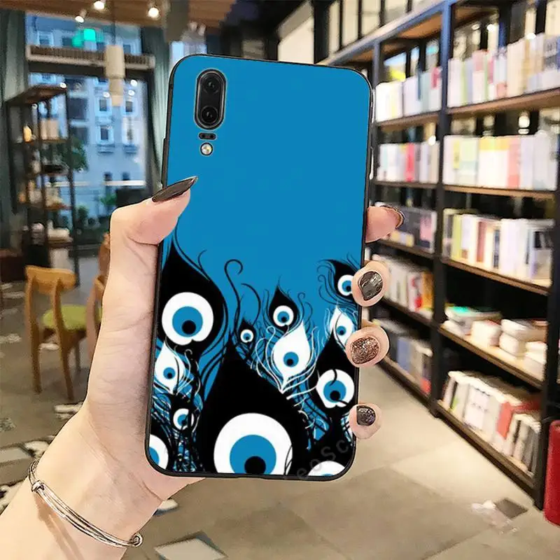 

urkish lucky Blue Evil Eye Abstract Phone Case For Huawei honor Mate P 10 20 30 40 Pro 10i 9 10 20 8 x Lite 7A 7C