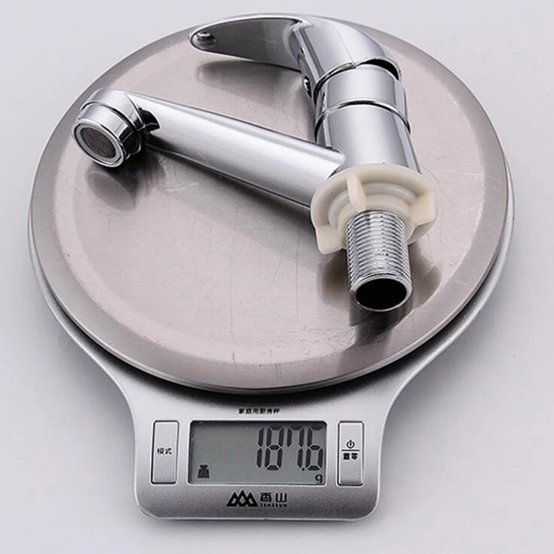 

Kitchen Faucets Chrome Deck Mount Bathroom Basin Faucets Single Handle Single Hole Bath Tap Cold Water Tap Hardware