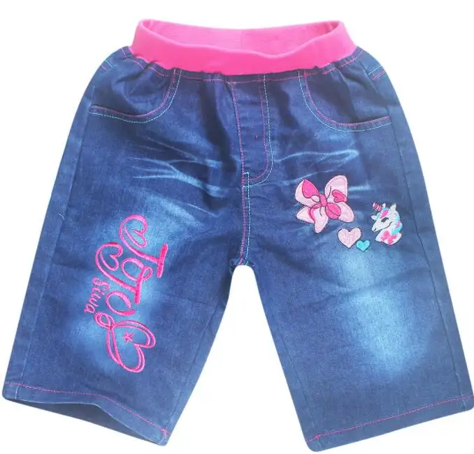 Милые джинсовые шорты для девочек с бантом мультяшный Джоджо Сива детские джинсы