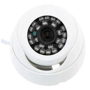 800TVL Крытая купольная камера ночного видения CCTV 24 светодиода широкоугольная IR Цветная камера