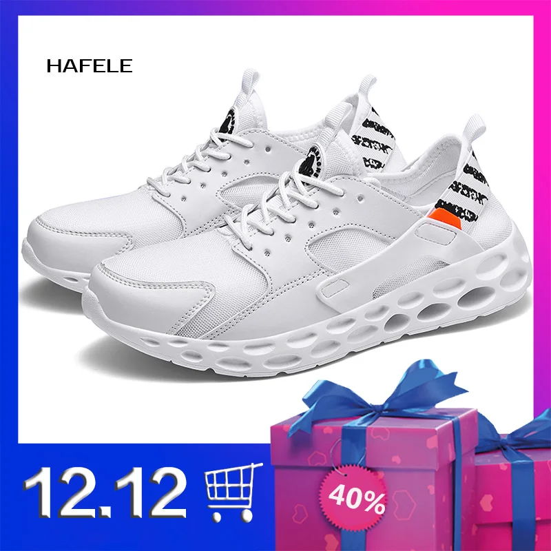 Новинка мужская спортивная обувь для бега Уличная на толстой подошве дышащая