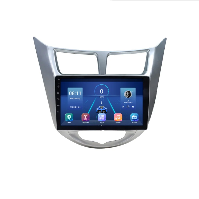 

Автомагнитола 2DIN, мультимедийный видеоплеер на Android 10, 4 Гб ОЗУ, 364 Гб ПЗУ, с 9 "экраном, GPS Навигатором, для Hyundai Solaris, Accent, Verna 2010-2016
