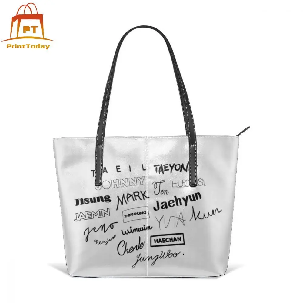 Сумка Nct NCT 2018 сумка с верхними ручками модная Подростковая кожаная тоут большая