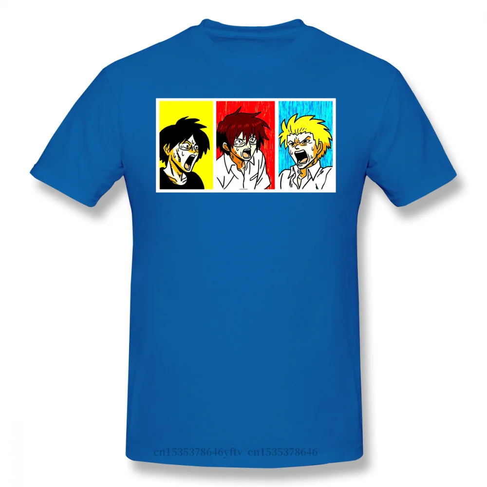 

2021 Leisure Fashion 100% cotton T-shirt Daily Lives of High School Boys Tadakuni Yoshitake Anime for Men Shock Funny Crewneck