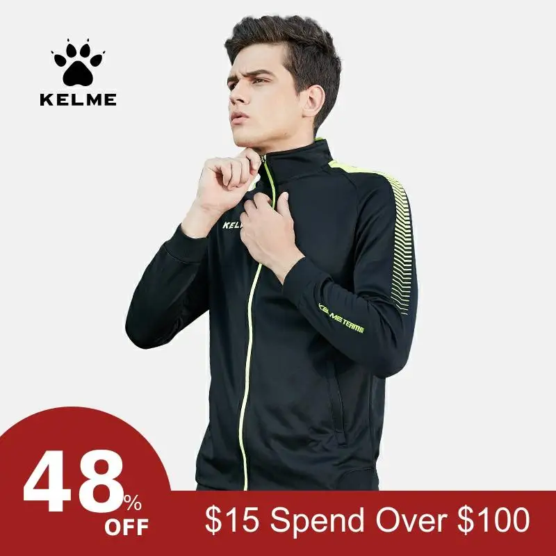 KELME мужской стиль жизни бег Футбол Баскетбол спортивные интегрированные Тренировочные Куртки мужские упражнения Спортивная куртка K077