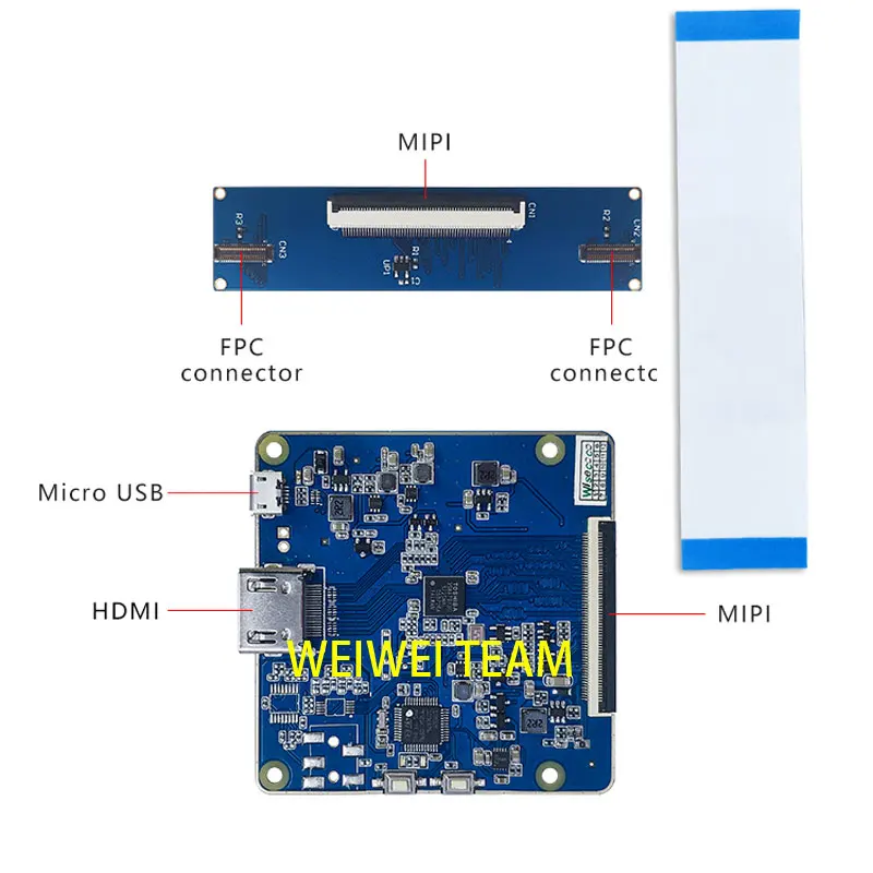 Controller Board 2,9 дюймов 1440*1440 двойной экран ips ЖК-дисплей Панель Интерфейс MIPI с HDMI плата контроллера для VR AR гарнитура применение - Цвет: Controller Board