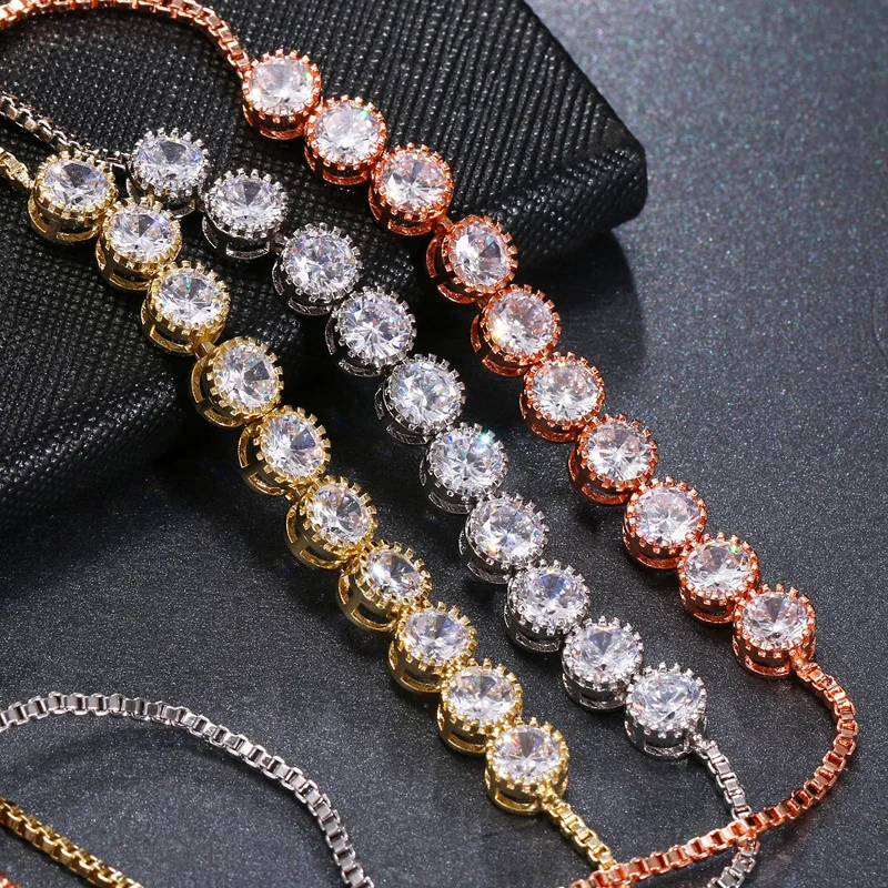 

Ekopdee 2021 Fashion Zircon Bracelet For Women Charm Luxury Natural Crystal Warp Bracelets Stone Elegant Friendship Jewelry New