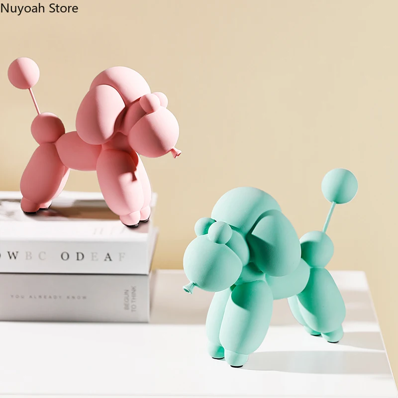 

Creative Balloon Dog Ornaments Resin Animal Statue Crafts Desktop Decoration Modern Home Decoration Accessories Daily Gifts