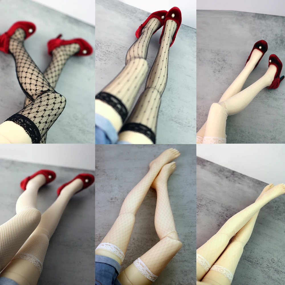 Аксессуары для шарнирных кукол носки с длинными ногами кружевные чулки 1/6 1/4 1/3 DD SD