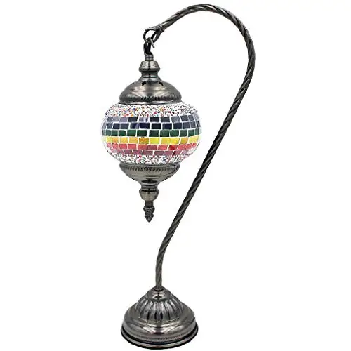 LaModaHome мозаика Турецкая лампа марокканский Стекло в стиле Лебединая шея Фонари
