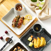 japanese creative dumpling plate ceramic plate with small dish plate breakfast plate home restaurant tableware cutlery set