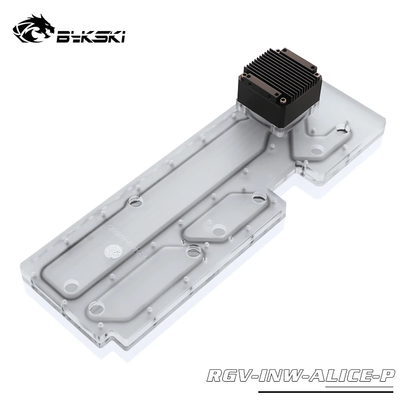BYKSKI Acrylic Board Water Channel Kit Solution for IN WIN Alice case kit Computer Case CPU/GPU Block Support DDC Pump RGB | Компьютеры и
