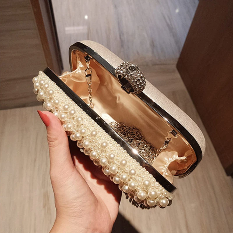 Белый с ремешком вокруг лодыжки сумка-клатч для женщин стразы кисточкой