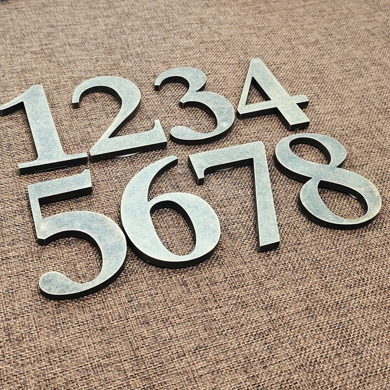 

Дверная табличка, номер дома #0-9, металлическая бронзовая офисная Современная табличка, номер номера в отеле, адрес детской таблички 10 см цифры на дверь почтовый ящик уличный почтовый ящик дом номер квартиры табличка