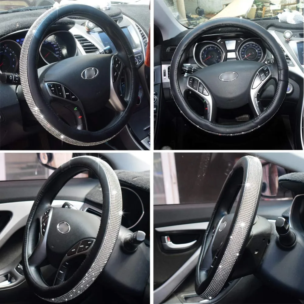 Cystal Steering Wheel Cover for toyota land cruiser 80 100 200 prado 120 150 land-cruiser-prado of 2021 2020 2019 2018 2017 2016 |