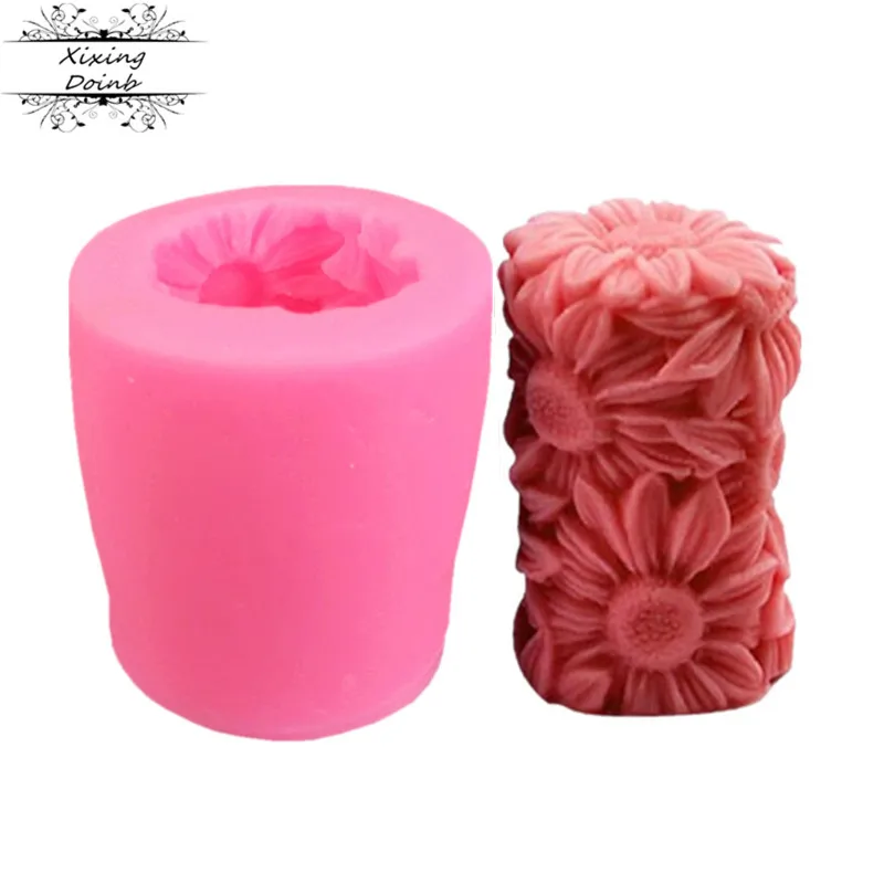 

3D chrysanthemum styled shape silicone mold cake mold sunflower cake decoration tool wholesale Chocolate Mold