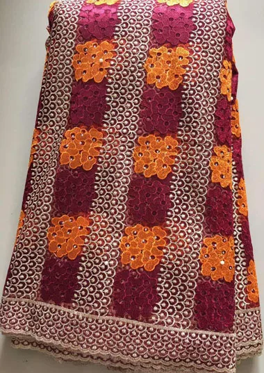 Новейшие французские нигерийские кружевные ткани высококачественный тюль