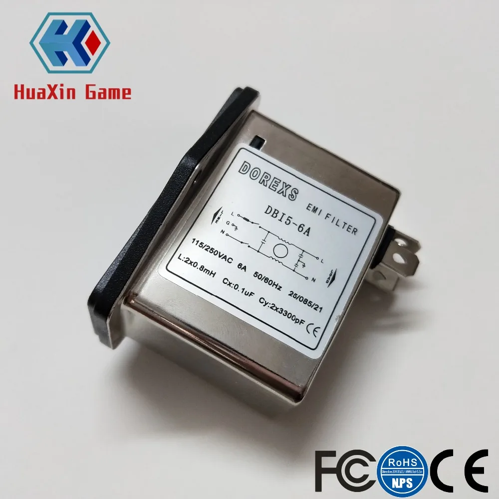 1 шт. подавитель Шума Power EMI Filter Termianl однофазный линейный кондиционер JREle AC 115/250V 6A