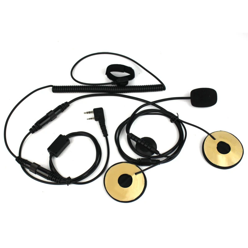 2 Pin Finger PTT мотоциклетные шлемы наушник гарнитура микрофон для BAOFENG Kenwood TYT