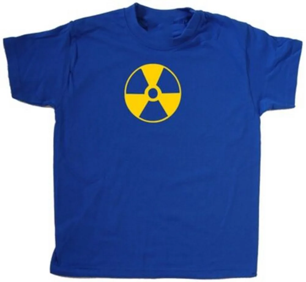 Детская футболка с радиоактивной радиацией Футболка принтом новый модный дизайн