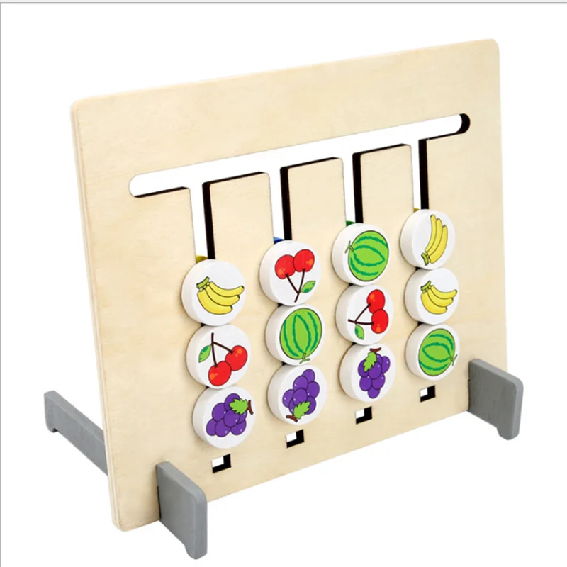 Детская деревянная игрушка Монтессори фруктовый дизайн подходящая игра