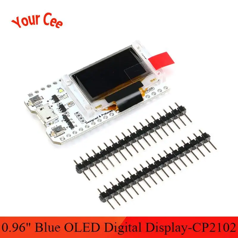 ESP32 Bluetooth WIFI комплект OLED синий 0 96 дюймовый дисплей модуль CP2102 32M Flash 3 V 7V интернет