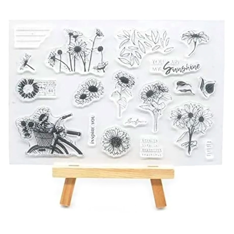 Дейзи Силиконовые DIY прозрачные наклейки материалы для скрапбукинга фотоальбома