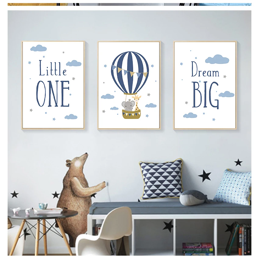 Настенное художественное полотно с цитатами плакат для детской простой постер